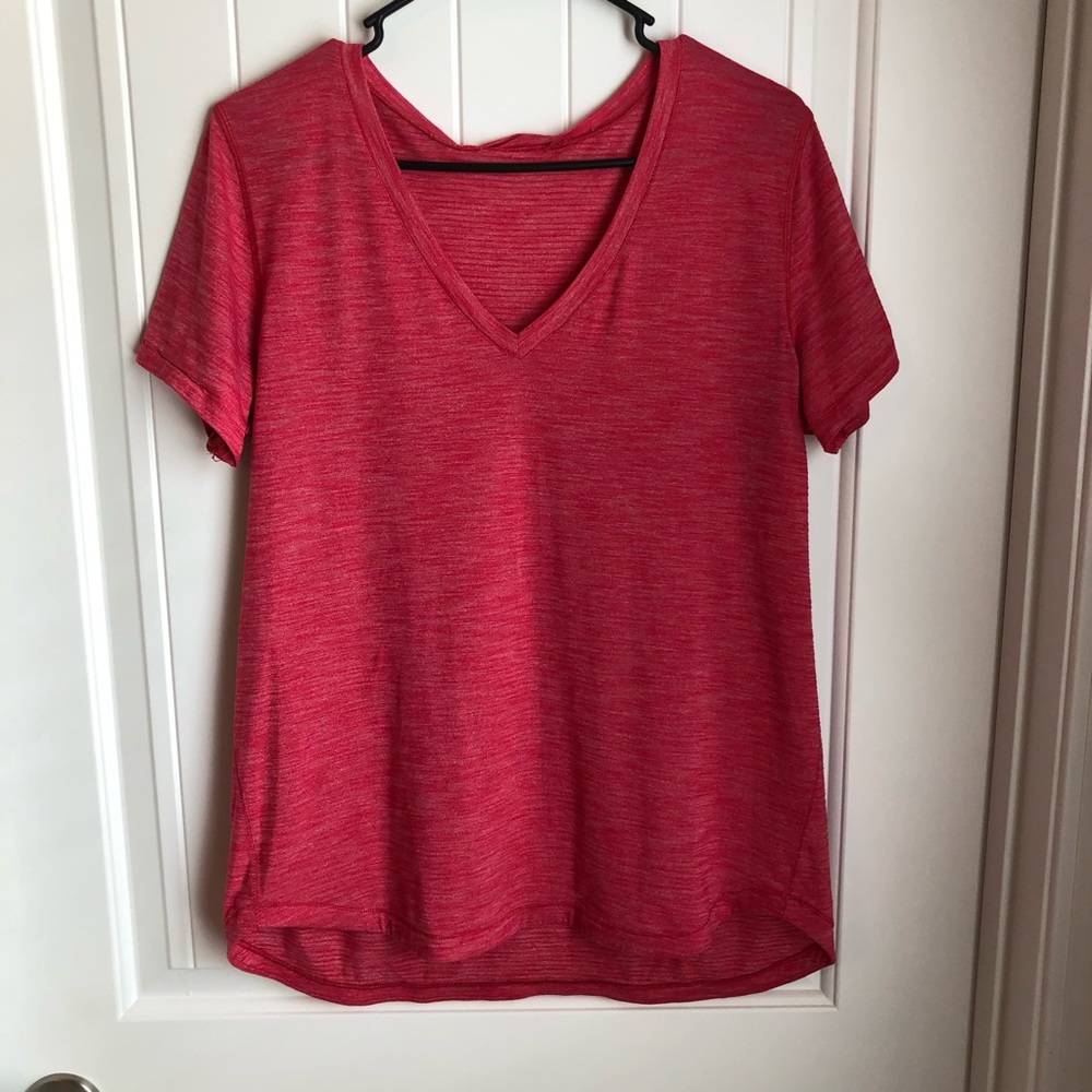 Lululemon what the sport tee shirt 10 pink
